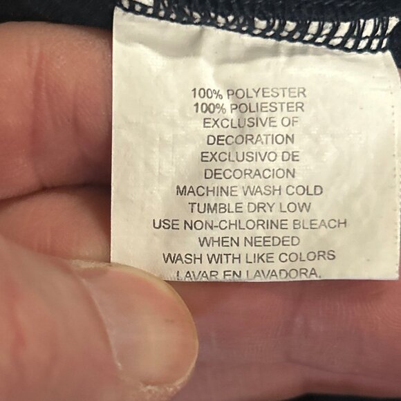 Izod Kids Size 4 Navy Fleece 1/4 Zip Pullover With Red Striped Sleeves - Picture 8 of 10